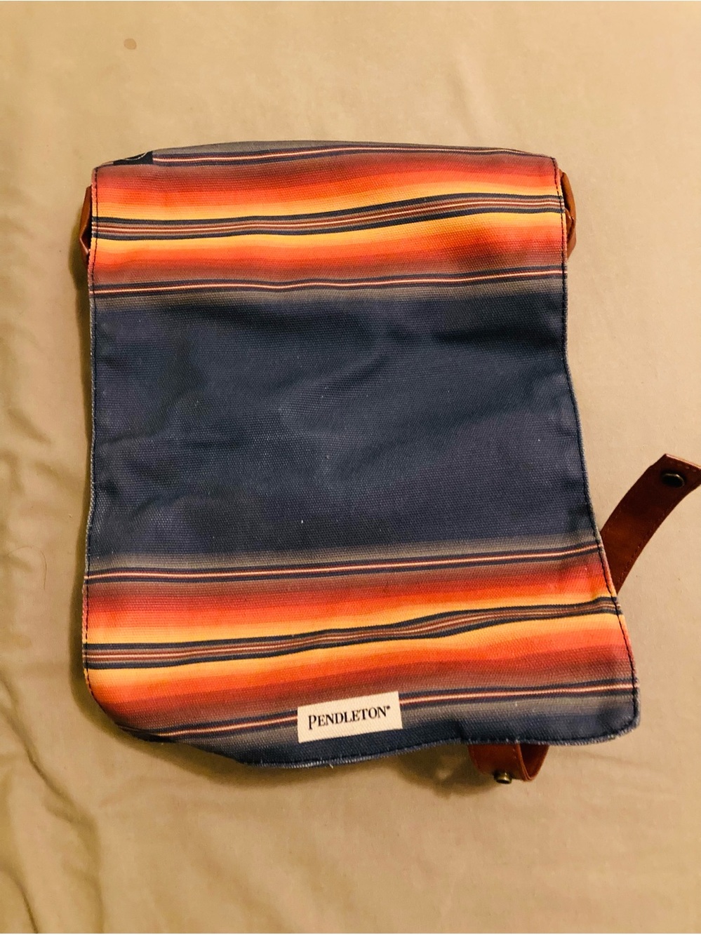 Pendleton Striped Hand Bag